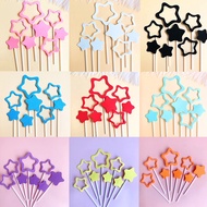 Sponge five-star birthday cake decoration suit EVA hollow five-star suit