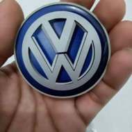 Vw logo emblem, embossed resin car sticker