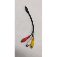 3RCA JACK TO 3.5MM 3-LINES PLUG WITH 10CM CORD