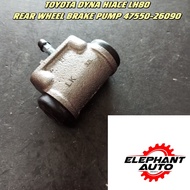 TOYOTA DYNA HIACE LH80 REAR WHEEL BRAKE PUMP 47550-26090