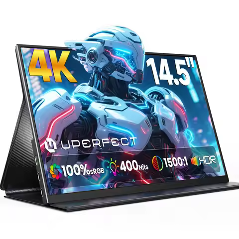 UPERFECT 4K 400Nits Portable Monitor For Laptop Travel Monitor 14.5'' Screen UHD 3840x2160 110% sRGB