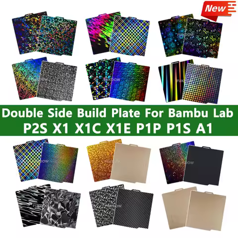 Bambulab Build Plate PEI PEI Spring Steel Sheet A1 X1 X1C P1P P1S P2S 257x257 Build Plate 3d Printer