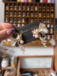 獨家貨品  UV膠蝴蝶結耳環 耳環 禮物 手作耳環