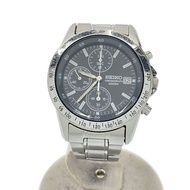 SEIKO mens watches quartz wrist watch analogues stainless BLK SLV 7T92-ODWO Chronograph Direct from 