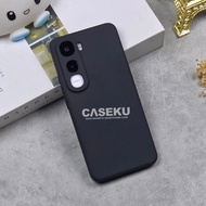 Vivo Y400 Case Vivo Y04 Vivo Y04S Vivo Y19S GT Case Softcase Candy Macaron Square Black Plain Case V