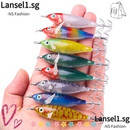 LANSELL Shrimp bait, jigs hook 8CM-6G wood shrimp lures, 2024 Hook fishing tackle lead sinker squid 