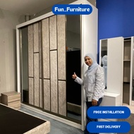 𝗙𝗥𝗘𝗘 𝗜𝗡𝗦𝗧𝗔𝗟𝗟-Diamond Wardrobe (6 x 8ft/8 x 8ft) [Free Delivery & Installation Service]
