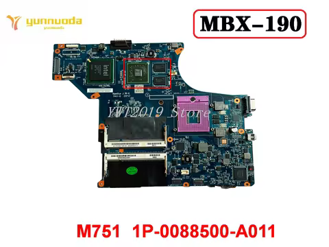 Original For Vaio VGN-SR VGN-SR19VN PCG-5N1M Laptop Motherboard MBX-190 M751 1P-0088500-A011100% Tes
