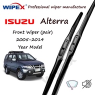 (Quality)ISUZU Alterra Front Wiper Blade 18+21 Pair JAPAN Qualityfor 2005 to 2014 ALTERA Car Window Wipers Set (silicone hybrid type)