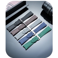 Suitable for Popo 50 500 Series 43MM 50 Fluoride Rubber Arc 23mm Watch Strap