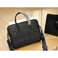 COACH/COACH Liam 33 Letter Logo Logo Classic Presbyopic Zipper Opening Closing PVC Briefcase Handbag