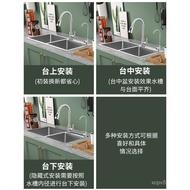 Sus304 Under Counter Kitchen Basin Thickened Dishwashing Sink Sink Washing Vegetables Washing Hands 