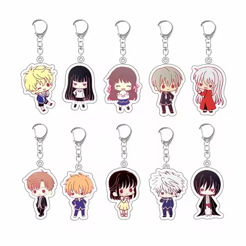 for Popular Anime Fruits Basket Akito Tohru Honda Momiji Sohma Acrylic Keychain Q Version Festival G