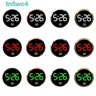 TN5WC4 Car Dashboard Clock, Touch-Activated Mini Digital Clock, Desk Electronic Clock Mute Simple No