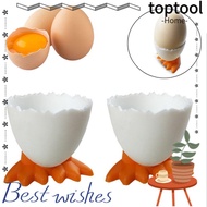 TOPTOOL 1/2/4Pcs Kitchen Supplies Boiled Accessories Opener Eggs Container