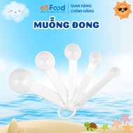 Measuring Spoon Set of 5 Used to Measure Sauce, Milk, Butter, Cream,...- 6sFood House