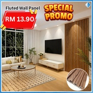 4pcs High Quality Panel Dinding Beralur WPC Panel PVC Fluted Wall Panel Wood Strip Series Panel Wall