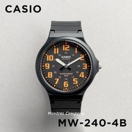 Montres Company 香港註冊公司(33年老店) 卡西歐 CASIO 數字 橙黑色 MW240 MW-240 MW-240-4 MW-240-4B 簡約風 九款色有現貨