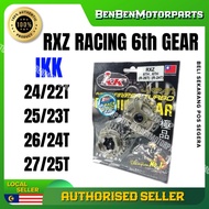YAMAHA RXZ RACING GEAR BOX 6 TH GEAR 6 SET 25T / 23T / 27/25T 24T/22T 26/24 T 100% ORIGINAL IKK