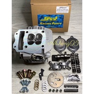 WAVE-125 SWIPOH OVER CNC SUPER HEAD (4-VALVE) COMPLETE SET SAIZ 21/24mm/EX5 DREAM SUPER HEAD (4-VALV