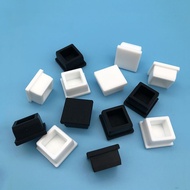 Black/White Square Silicone Rubber End Caps T Type Blanking Plugs Tube Box Section Insert Seal Stopp