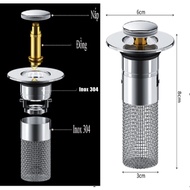 Waterproof Bathroom Sink Sink Stopper Bouncing Core Drain Filter