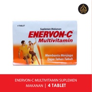 ENERVON-C MULTIVITAMIN Immune Booster | 4 Tablet/Strip | BUY BUNDLE @ 25 Strip = 1 Box