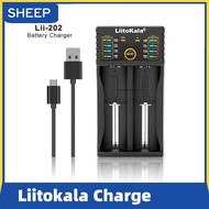 Liitokala Lii-202 1.2V 3.85V 3.7V 3.2V 18650 18350  AA AAA NiMH Rechargeable Lithium-Battery Charger
