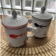 【Direct from Japan】Price reduced until October 31st! Vietnamese Goods: Set of 2 Teacups with Lids【Ja