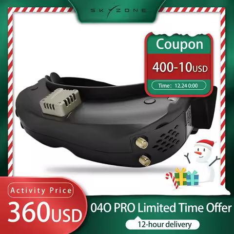 Skyzone SKY04O PRO 1280x720 OLED FPV GOGGLES 720P 60FPS 5.8Ghz 48CH Steadyview DVR Head Tracker for 
