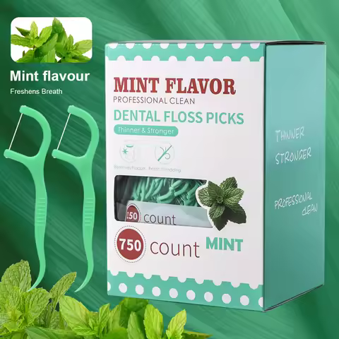 Mint Dental Floss Stick - Home Portable Disposable Care Dental Floss Stick - Oral Care - Deep Cleani