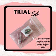 TRIAL SET BROOCH / FREE GIFT IDEA / DOORIFT / HADIAH HARI GURU PERPISAHAN