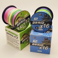 BingoLife PE Fishing Line X12 X16 100m 11.3kg~115kg Abration Resistant Braided Strong For Sea Castin