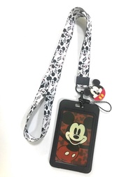MICKEY M สายคล้องคอ ซองใส่บัตร ที่ใส่บัตร พร้อมสายคล้องคอ(2cm) ลาย MICKEY M ตุ๊กตาเล็ก แถมด้วย สำหรั