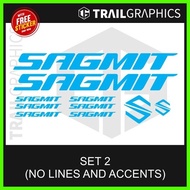 ▧ ➻ SAGMIT Sticker Decal Vinyl Bike Frame for Mountain Bike, Road Bike, Fixie