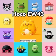 【Fast Shipment】For Hoco EW43 Case Casing Soft Silicone Niche Cartoon Pattern Earphone Case Cover NO.
