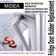 MIDEA Refrigerator Fridge Door Seal Gasket Rubber Replacement MSS-582WEGBI MRM584S MRDT267MTB30-MY M