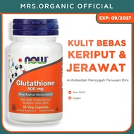 Now FOODS Glutathione 500mg 30 Capsules - Immune detox liver liver