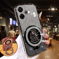 For Redmi 13X 13C 13 Xiaomi poco F6 C65 Fashion Frozen Silicone Case Soft Clear Dustproof Bracket Ad