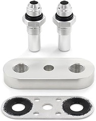 Transmission Cooler Line Adapter Plate with 551121-6AN Fitting Seal Fit For 6L80E 6L90E 8L90E