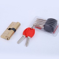 1my Anti-theft Door Household All Copper Lock Cylinder Entry Door Old-fashioned AB Lock Cylinder Red