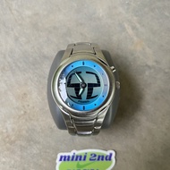 Vintage FOSSIL BIG TIC WATCH BABY BLUE NUMBER, jam FOSSIL BIGTIC flame, Not Nike triax, not jam oakl