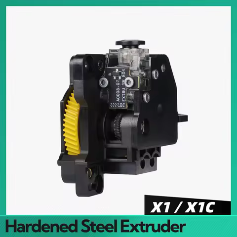 Hardened Steel Extruder for Bambu Lab X1 X1C 3D Printers Extruder for Bambu P1P Gears Stainless Stee