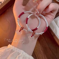 Safe Happy Baby Sterling Silver Bracelet S999 Pure Silver Boutique Baby High Imitation Silver Jewelr