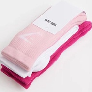 British GYMSHARK Yoga Sports Socks 3 Pairs Set Feather Fitness Breathable Sweat-Absorbent Towel Bott