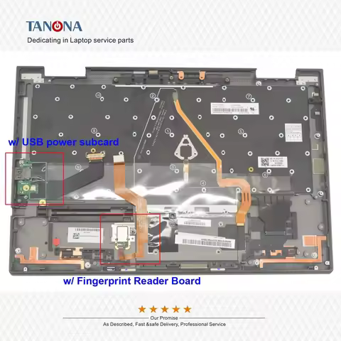 New 5M10V24917 5M10V24953 IG For ThinkPad X1 Yoga 4th Gen Laptop Upper Case Palmrest w/ Us Keyboard 