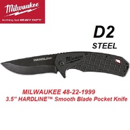 MILWAUKEE 48-22-1999 3.5” HARDLINE™ Smooth Blade Pocket Knife