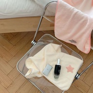 Taiwan Ready Stock Ethnic Style Embroidered Star Coral Fleece Absorbent Towel Three-Piece Set Unique