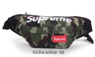 กระเป๋าคาดอกคาดเอวSupreme กระเป๋าสะพายข้างแฟชั่นสไตล์เดียวกันสำหรับผู้ชายและผู้หญิง