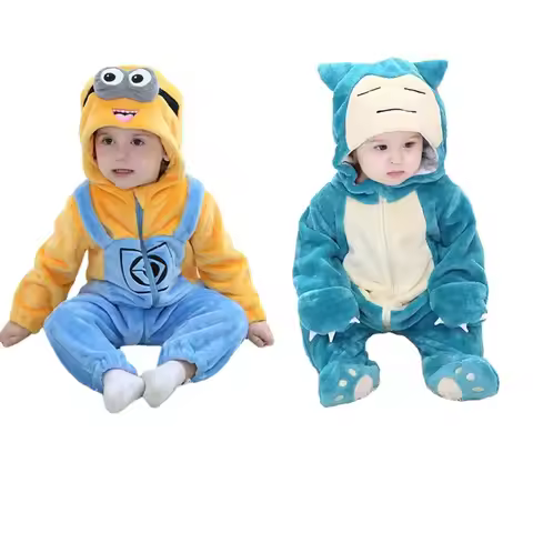 TAKARA TOMY Snorlax Onesie Kigurumi Baby Romper Minions Cosplay Costume Halloween Christmas Pijama K